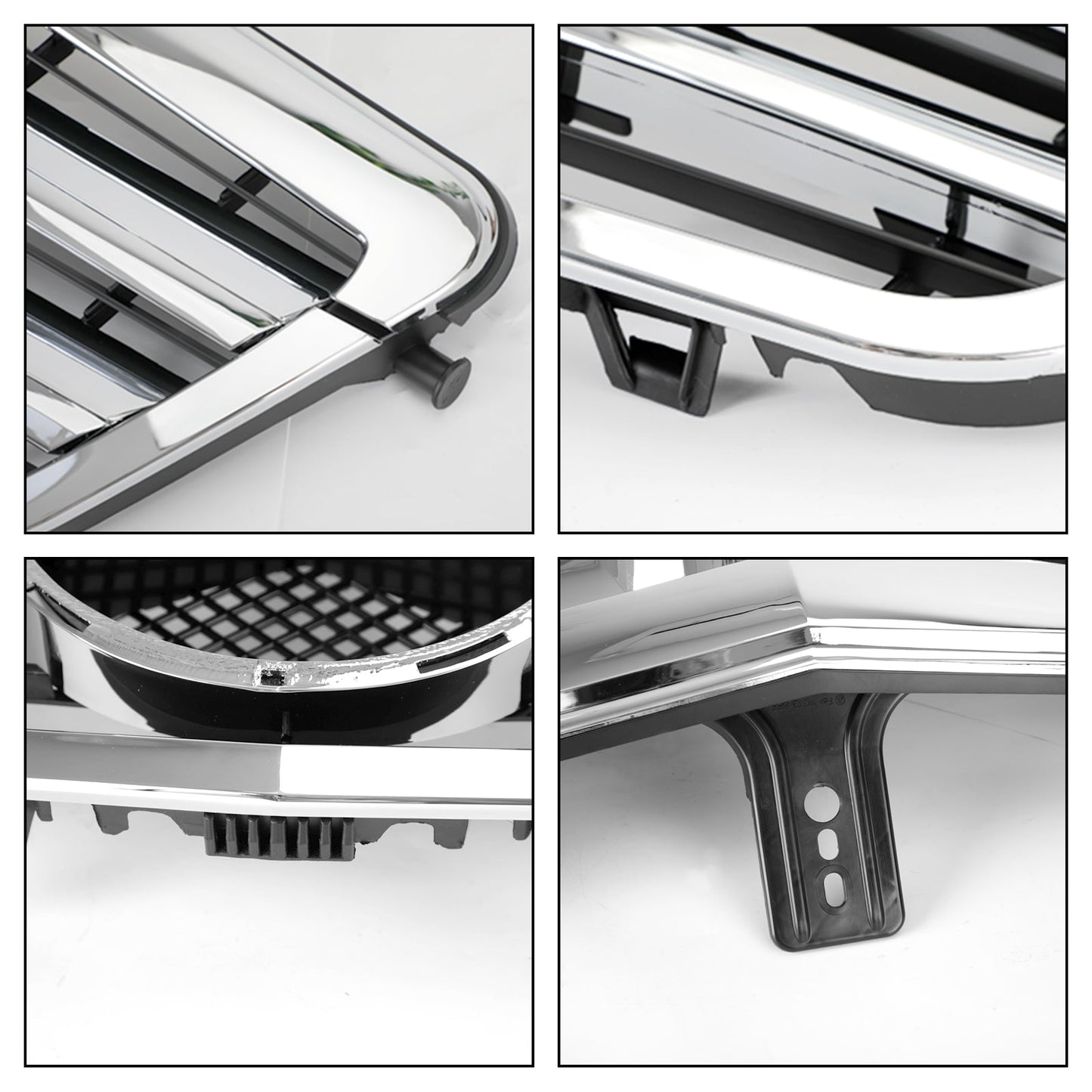 2009-2013 Mercedes Benz W212 E-Class Front Chrome Grille Air Intake Radiator Bumper Replacement Grill