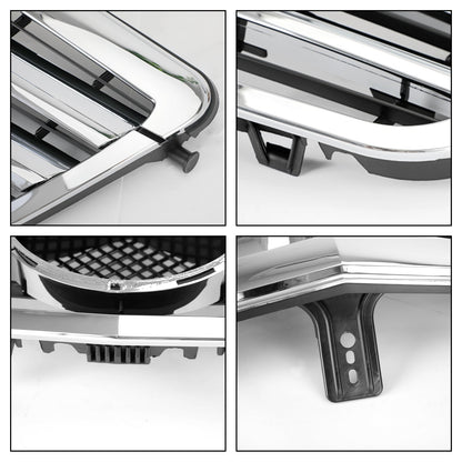 2009-2013 Mercedes Benz W212 E-Class Front Chrome Grille Air Intake Radiator Bumper Replacement Grill