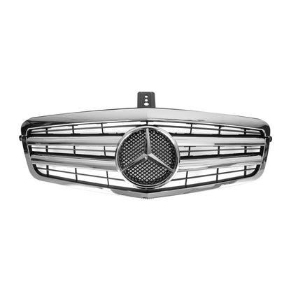 2009-2013 Mercedes Benz W212 E-Class Front Chrome Grille Air Intake Radiator Bumper Replacement Grill