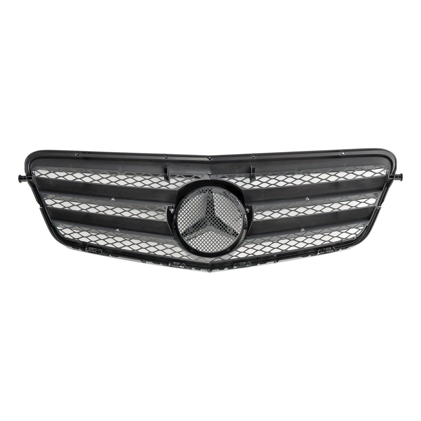 2009 2010 2011 2012 2013 Mercedes-Benz E-Class W212 AMG Style Chrome Grill  Front Bumper Replacement Grille With Emblem