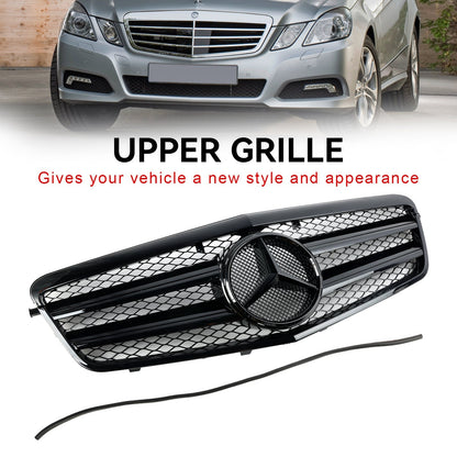 2009.9-2013.2 Mercedes-Benz E-Class W212 E200 E220 E350 E550 E63 AMG Black Grill Front Bumper Replcement Grille