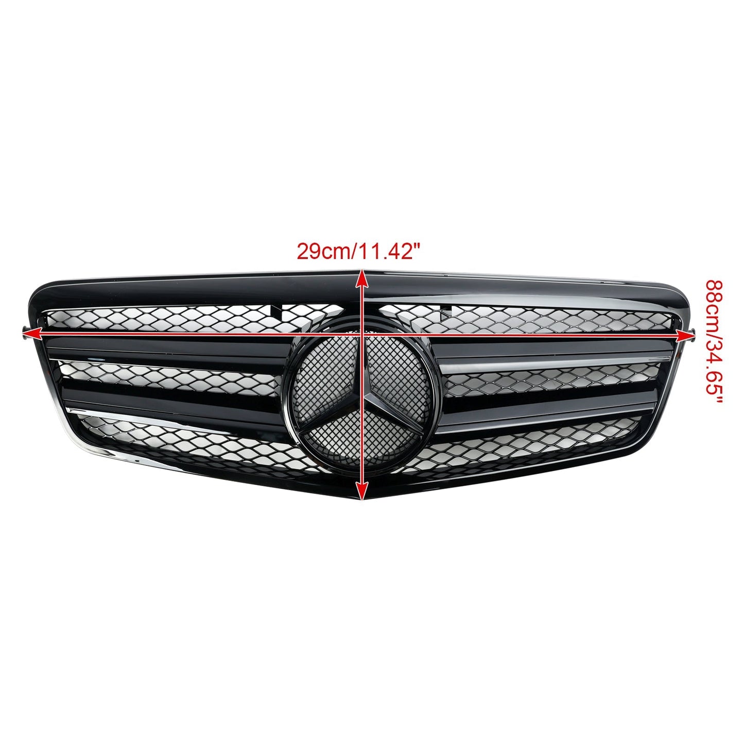 2009-2013 Mercedes-Benz E-Class W212 E200 E220 E350 E550 E63 Front Bumper Grill Black Grille