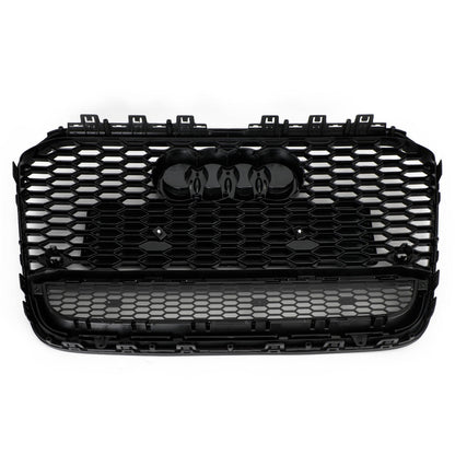 Audi 2012-2015 A6 S6 C7 Grill Replacement RS6 Style Front Mesh Honeycomb Grill Replacement
