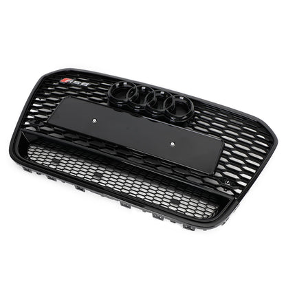 Audi 2012-2015 A6 S6 C7 Grill Replacement RS6 Style Front Mesh Honeycomb Grill Replacement
