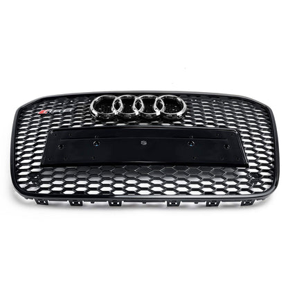 Audi 2012-2015 A6 S6 C7 Grill Replacement RS6 Style Front Mesh Honeycomb Grill Replacement