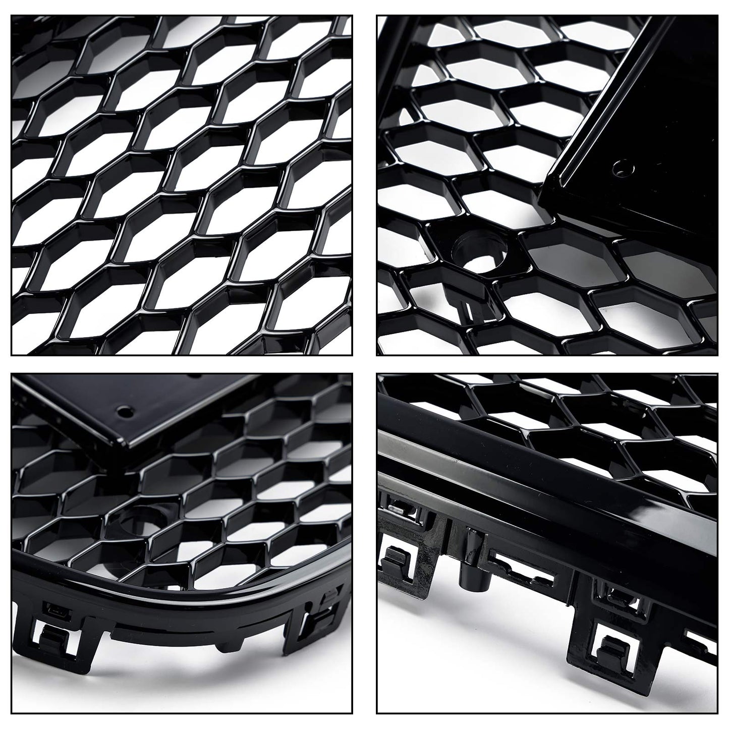 Audi 2012-2015 A6 S6 C7 Grill Replacement RS6 Style Front Mesh Honeycomb Grill Replacement