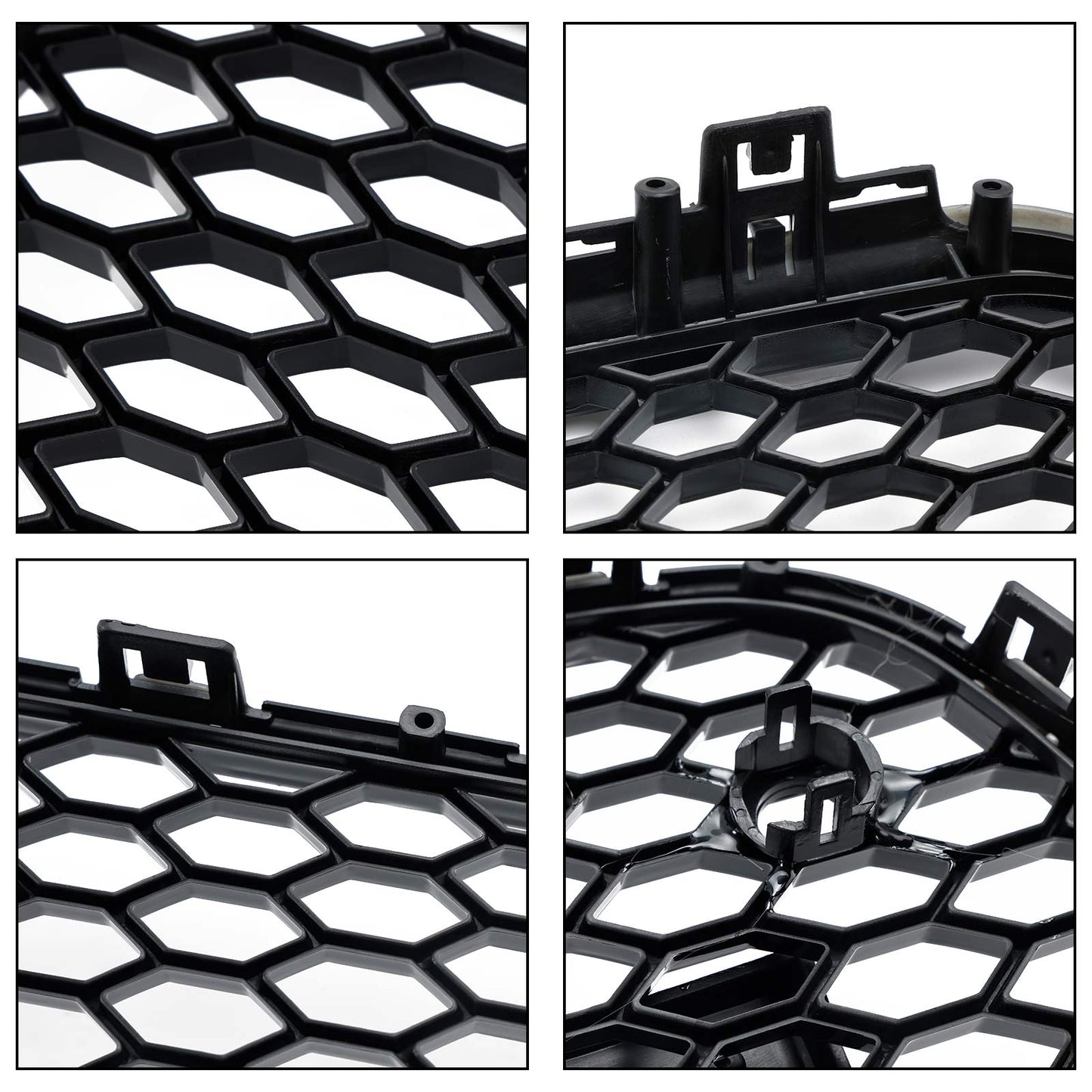 2012-2015 Audi A6 C7/S6 pre-facelift RS6 Style Honeycomb Front Bumper Grille Blcak Grill