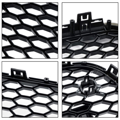 2012-2015 Audi A6 C7/S6 pre-facelift RS6 Style Honeycomb Front Bumper Grille Blcak Grill