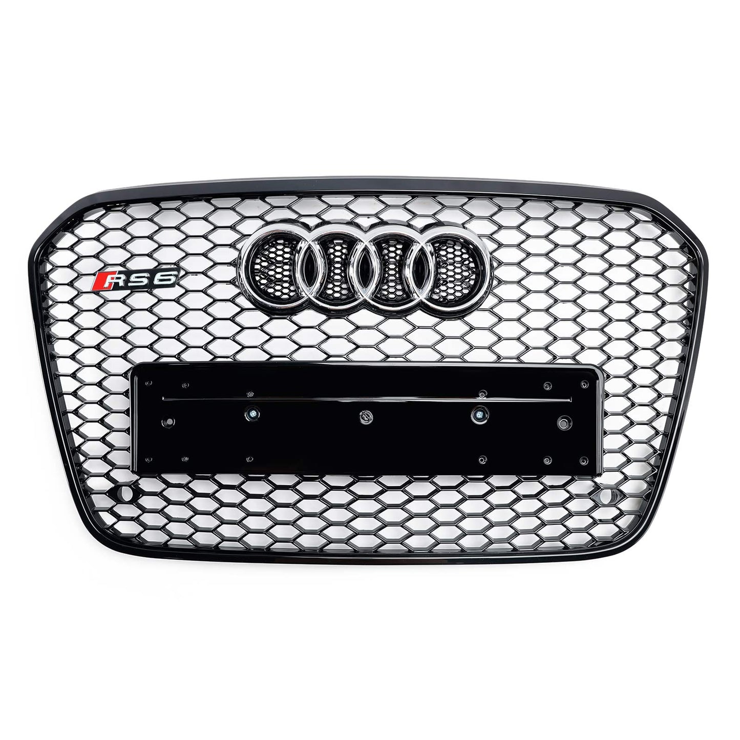 Audi 2012-2015 A6 S6 C7 Grill Replacement RS6 Style Front Mesh Honeycomb Grill Replacement