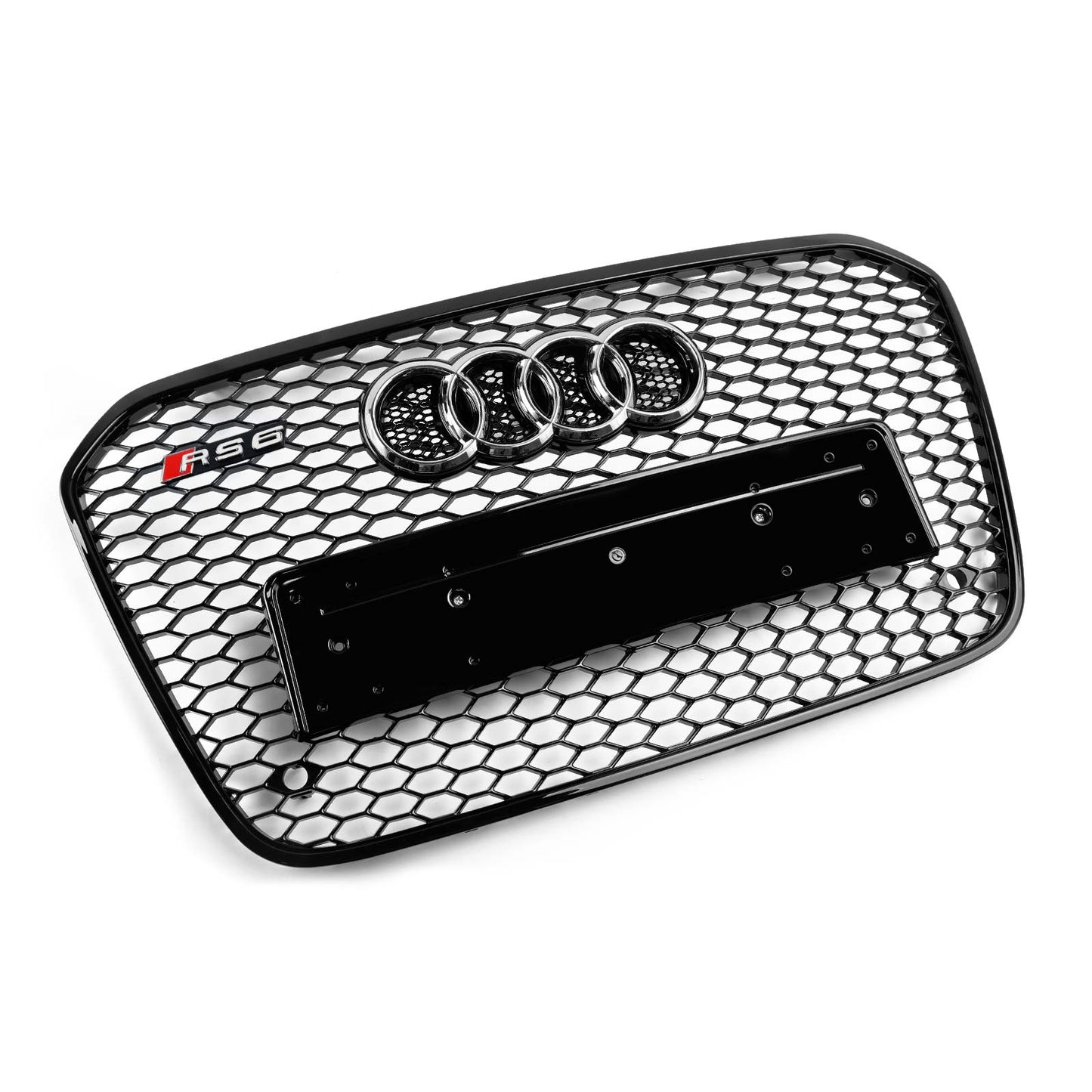 Audi 2012-2015 A6 S6 C7 Grill Replacement RS6 Style Front Mesh Honeycomb Grill Replacement