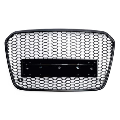 Audi 2012-2015 A6 S6 C7 Grill Replacement RS6 Style Front Mesh Honeycomb Grill Replacement