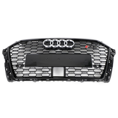 2017-2019 Audi A3 /A3 Sile/S3 To RS3 Style Honeycomb Grill Bumper Replacement