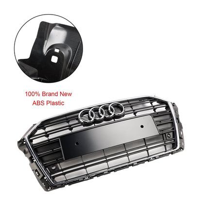 Audi A3 / A3 Sline / S3 2017-2019 Front Grille Chrome Black Slat Replacement Grill
