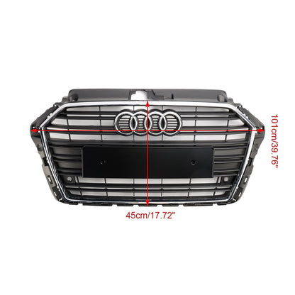 2017-2019 Audi A3 S3 Front Bumper Grille Grill Chrome 8V3853651 8V3853651B