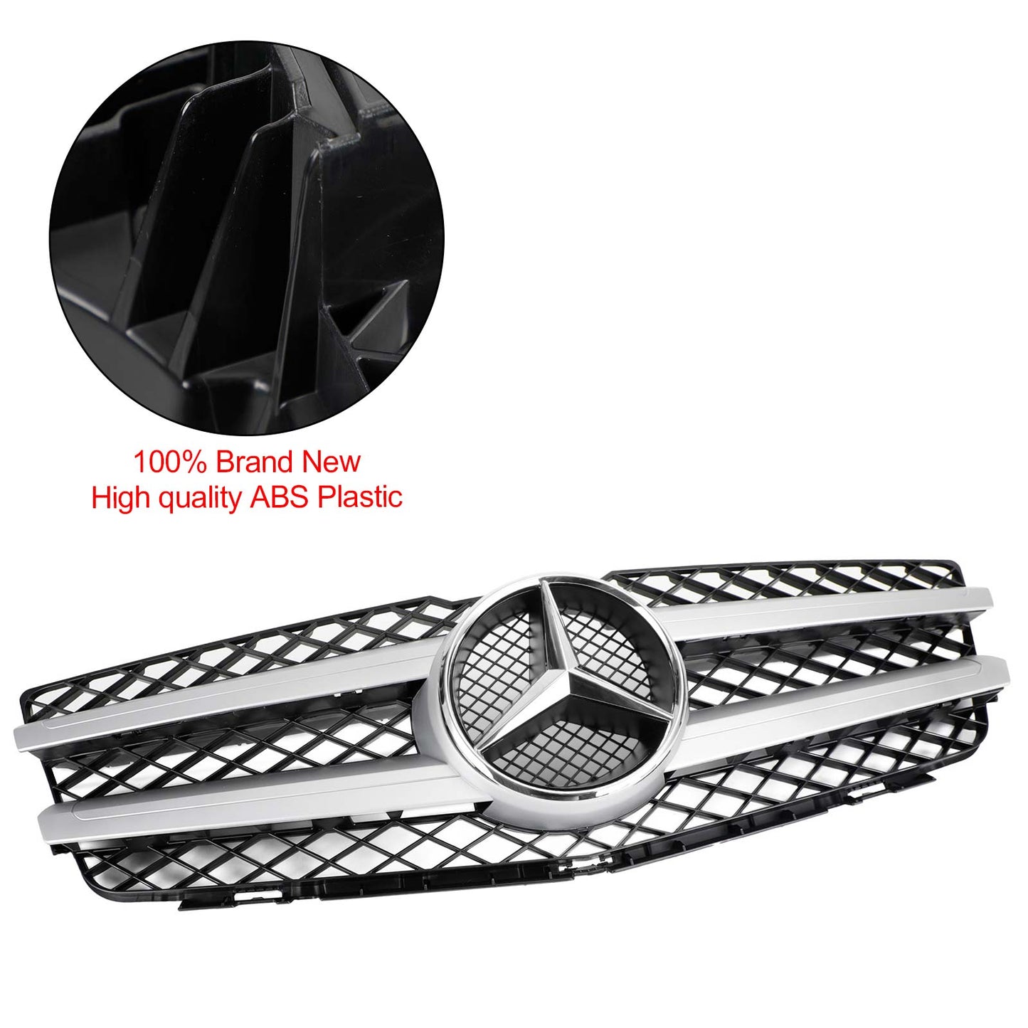 Mercedes Benz GLK-Class X204 2008-2012 Front Bumper Grille Chrome Replacement Grill