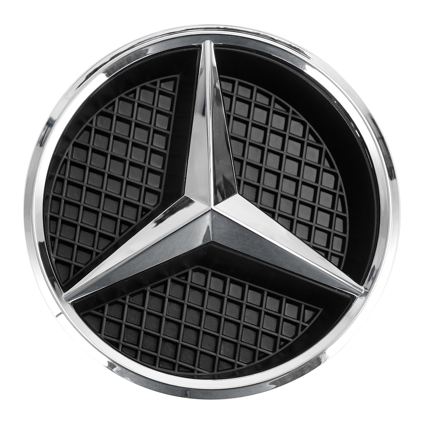 2013-2015 Mercedes-Benz GLK-Class X204 Chrome Front Grill Upper Bumper Replacement W/ Star Emblem Grille