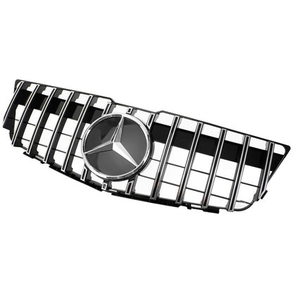 2008-2012 Mercedes Benz GLK-Class X204 Black Chrome Grille Front Bumper Replacement Grill