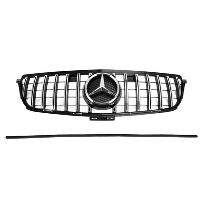 2012-2015 Benz W166 ML-Class ML300 ML320 ML350 ML400 Mercedes AMG Style Chrome Black Front Grill Replacement Grille