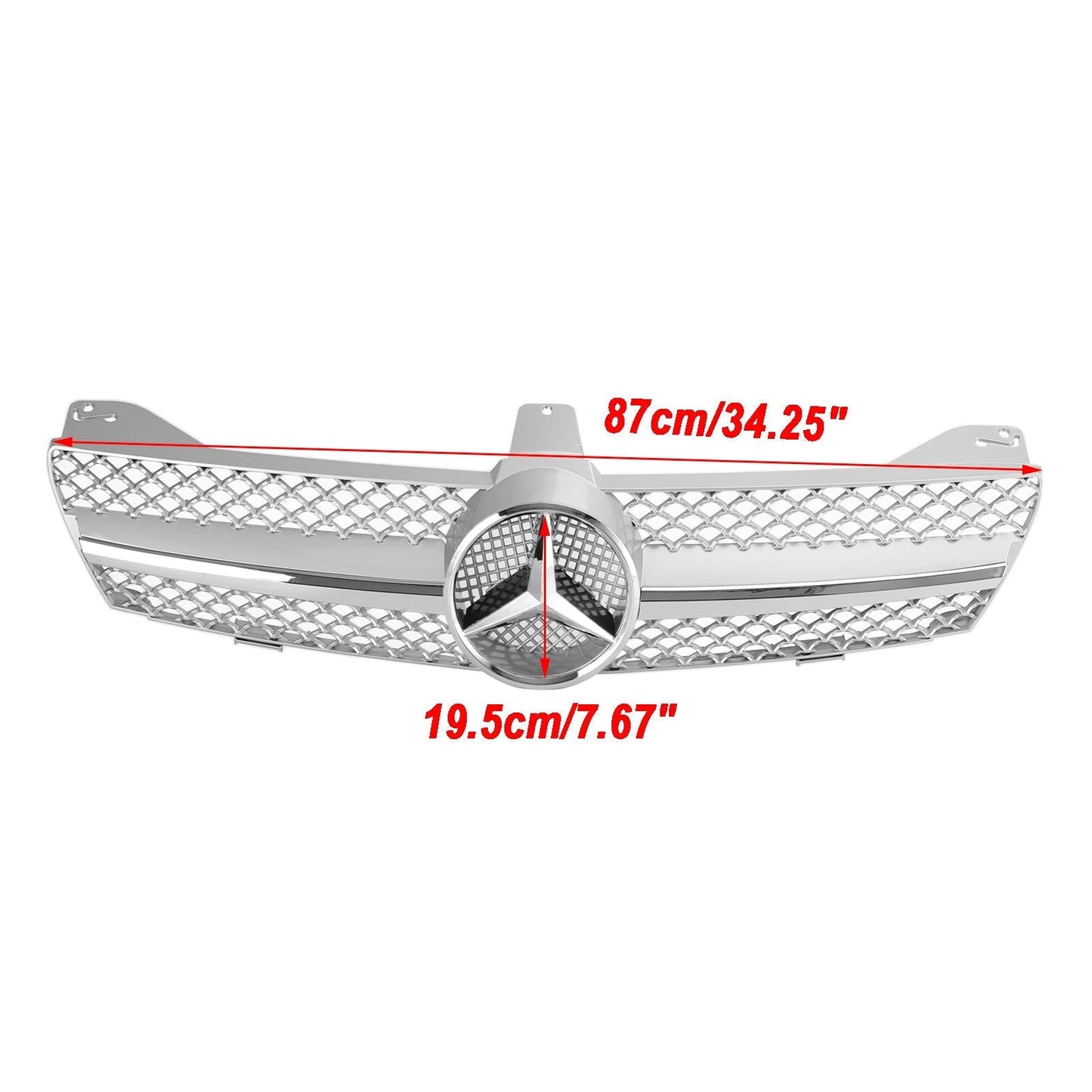 2004-2008 Mercedes Benz CLS-Class W219 CLS280/320/350/500/550 Front Bumper Grill Chrome Grille