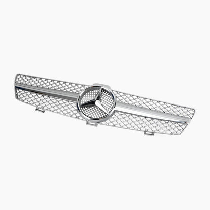 2004 2005 2006 2007 2008 Mercedes Benz CLS-Class W219 Front Grill Chrome / Black Replacement Grille With Star Emblem