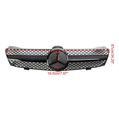 2004 2005 2006 2007 2008 Mercedes Benz CLS-Class W219 Front Grill Chrome / Black Replacement Grille With Star Emblem