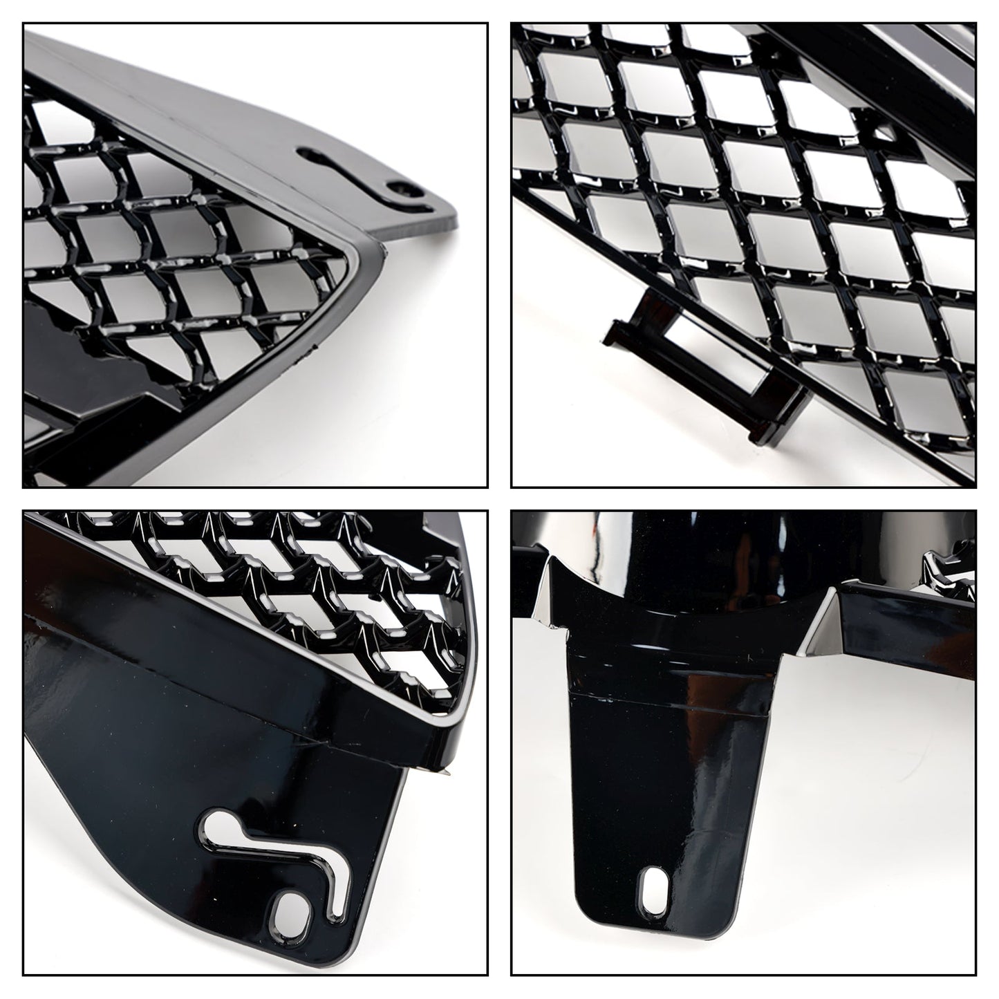 2004-2008 Mercedes Benz CLS-Class W219 C219 CLS280/320/S350/500/550 Front Bumper Grill Black Replacement Grille