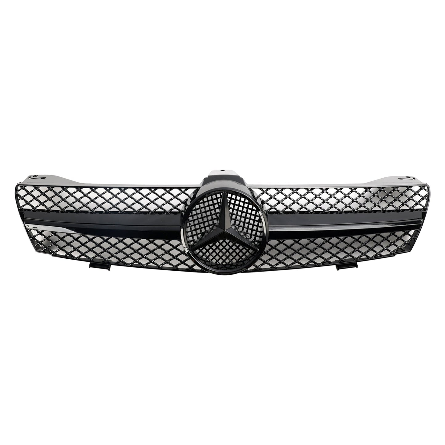 2004 2005 2006 2007 2008 Mercedes Benz CLS-Class W219 Front Grill Chrome / Black Replacement Grille With Star Emblem