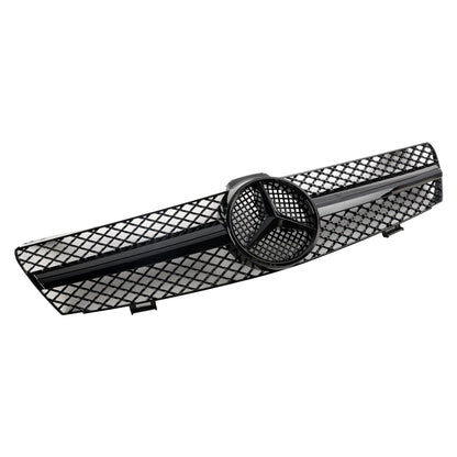 2004-2008 Mercedes Benz CLS-Class W219 C219 CLS280/320/S350/500/550 Front Bumper Grill Black Replacement Grille