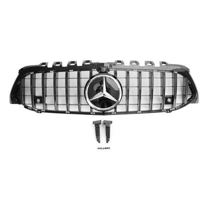 2019-2023 Mercedes Benz A-CLASS W177 AMG Style Front Grille Glossy Black Replacement Grill