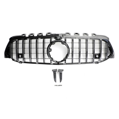 2019-2023 Mercedes Benz A-CLASS W177 AMG Style Front Grille Glossy Black Replacement Grill
