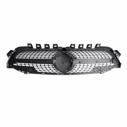 2019-2023 Benz W177 A-CLASS A180/200/A35 Diamond Front Bumper Mercedes Grill Black Chrome Grill
