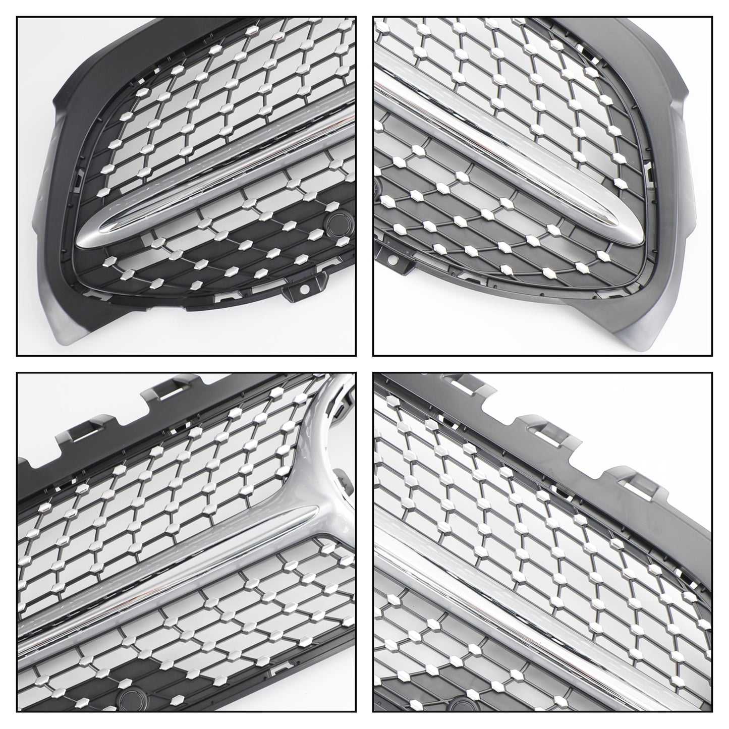2019-2023 Mercedes Benz A-CLASS W177 A180/200/A35 Diamond Front Grill Radiator Bumper Grill