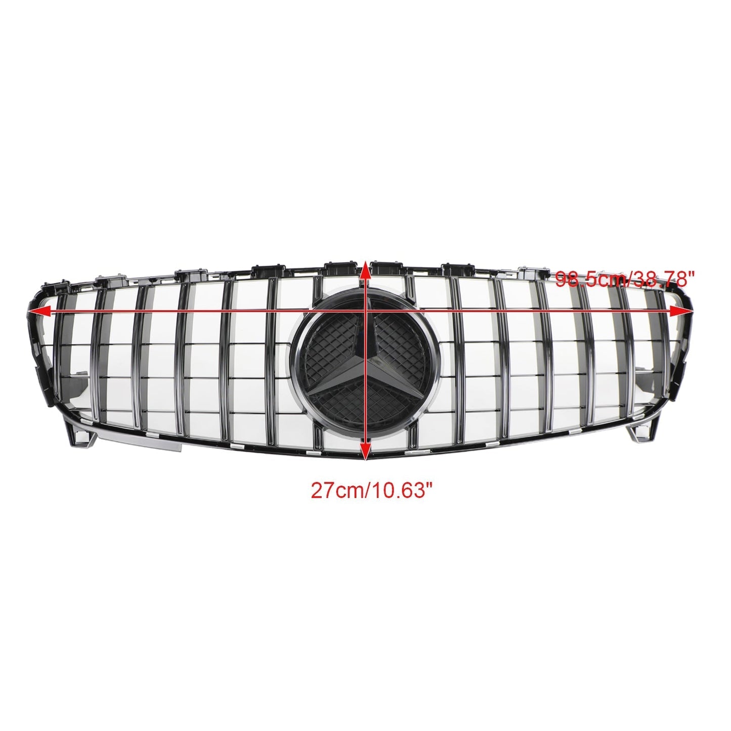 2016-2018 Mercedes Benz A-CLASS W176 A180/200/A45 Front Bumper Grille AMG Style Black Grill