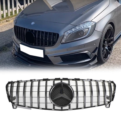 2016-2018 Mercedes Benz A-CLASS W176 A180/200/A45 Front Bumper Grille AMG Style Black Grill