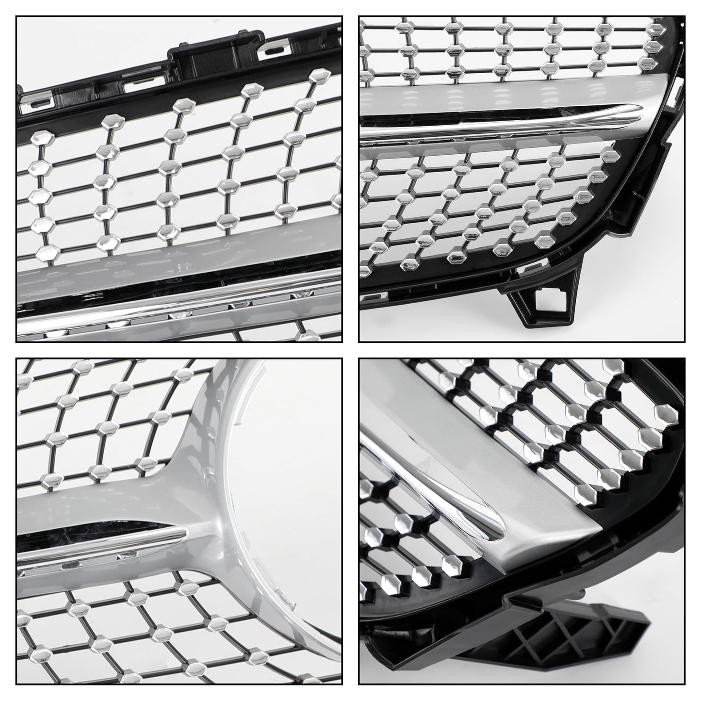 2016-2018 Mercedes Benz A-CLASS W176 A180/200/A45 Front Bumper Grille Diamond Replacement Grill