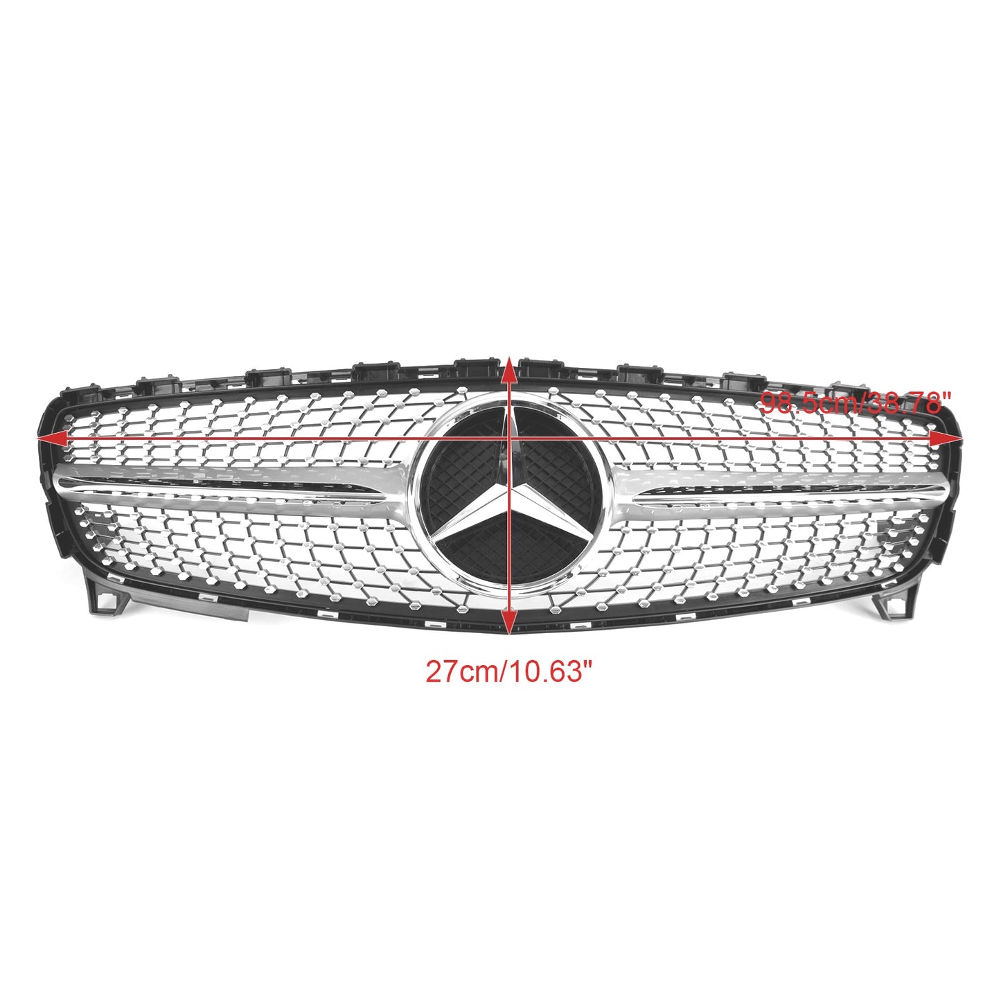 2016-2018 Mercedes Benz A-CLASS W176 A180/200/A45 Front Bumper Grille Diamond Replacement Grill