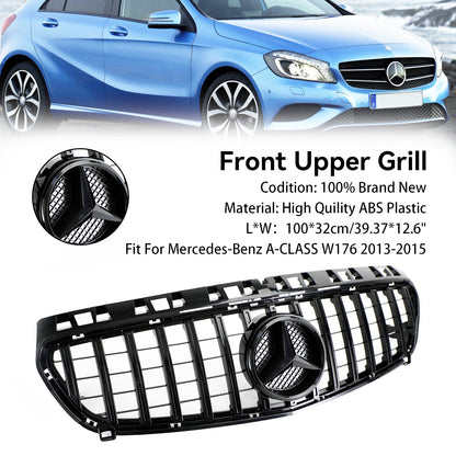 2012-2015 Mercedes-Benz A-CLASS W176 GT Style Grill Bumper Front Black Grille