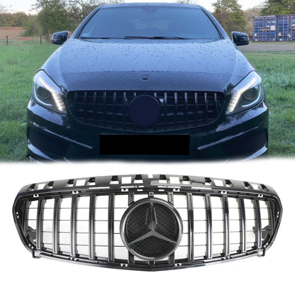 2012-2015 Mercedes-Benz A-CLASS W176 GT Style Grill Bumper Front Black Grille