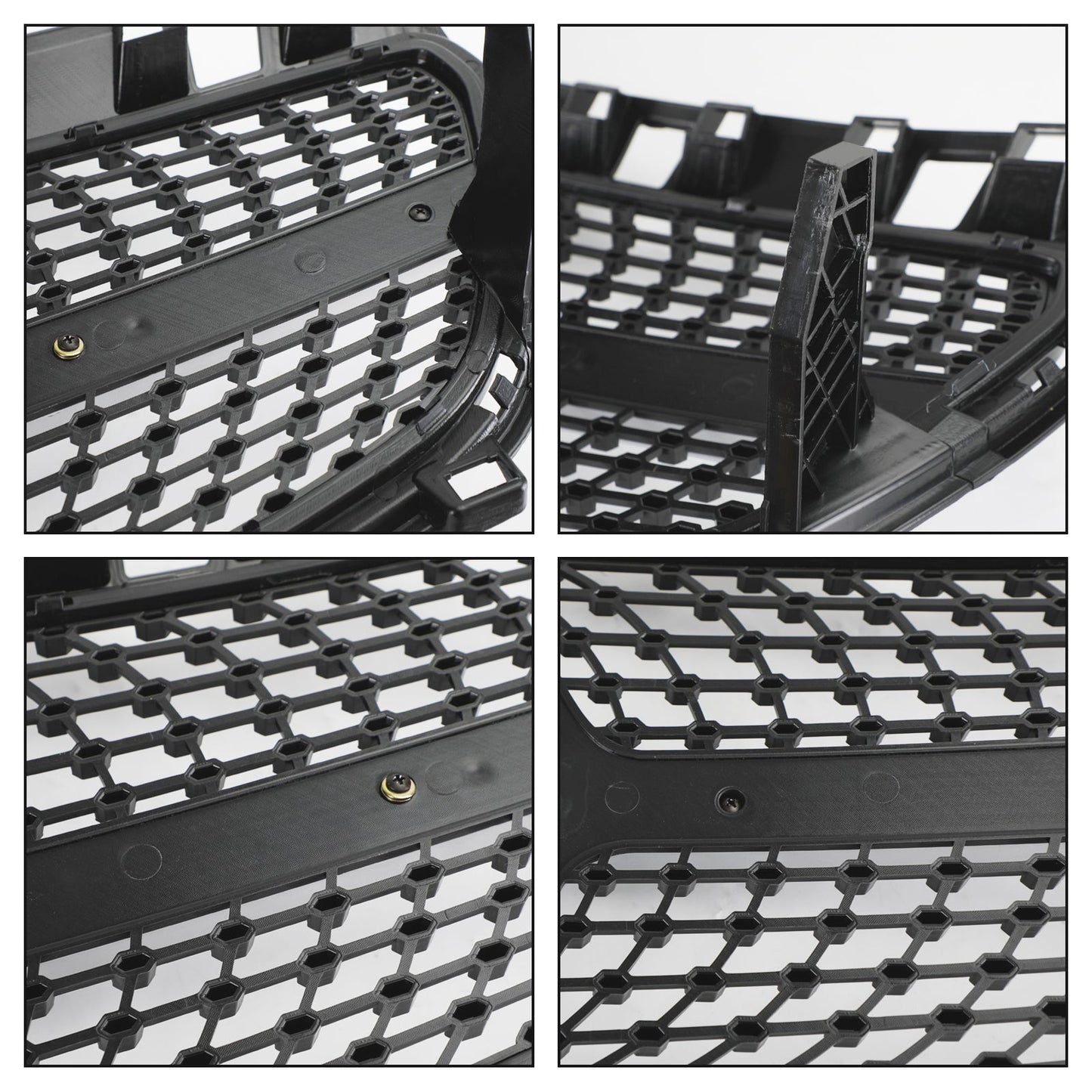 2013-2015 Mercedes W176 A-Class A180/200/A45 Front Bumper Grille Black Chrome Replacement Grill