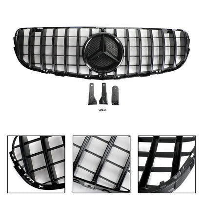 2015-2019 GLC-Class X253 GLC250/300/350e Mercedes Benz AMG Style Grille Front Bumper Replacement Black Grill
