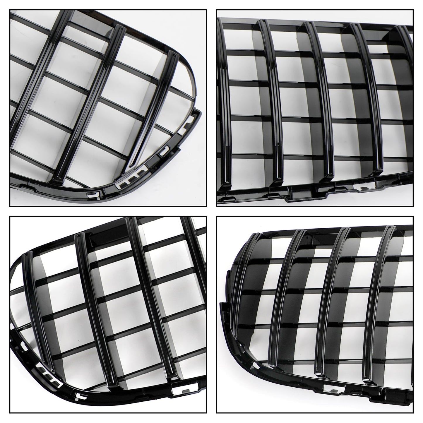 2015 2016 2017 2018 2019 Mercedes Benz GLC-Class X253 Front Grille AMG Style Bumper Black Grille With Star Emblem
