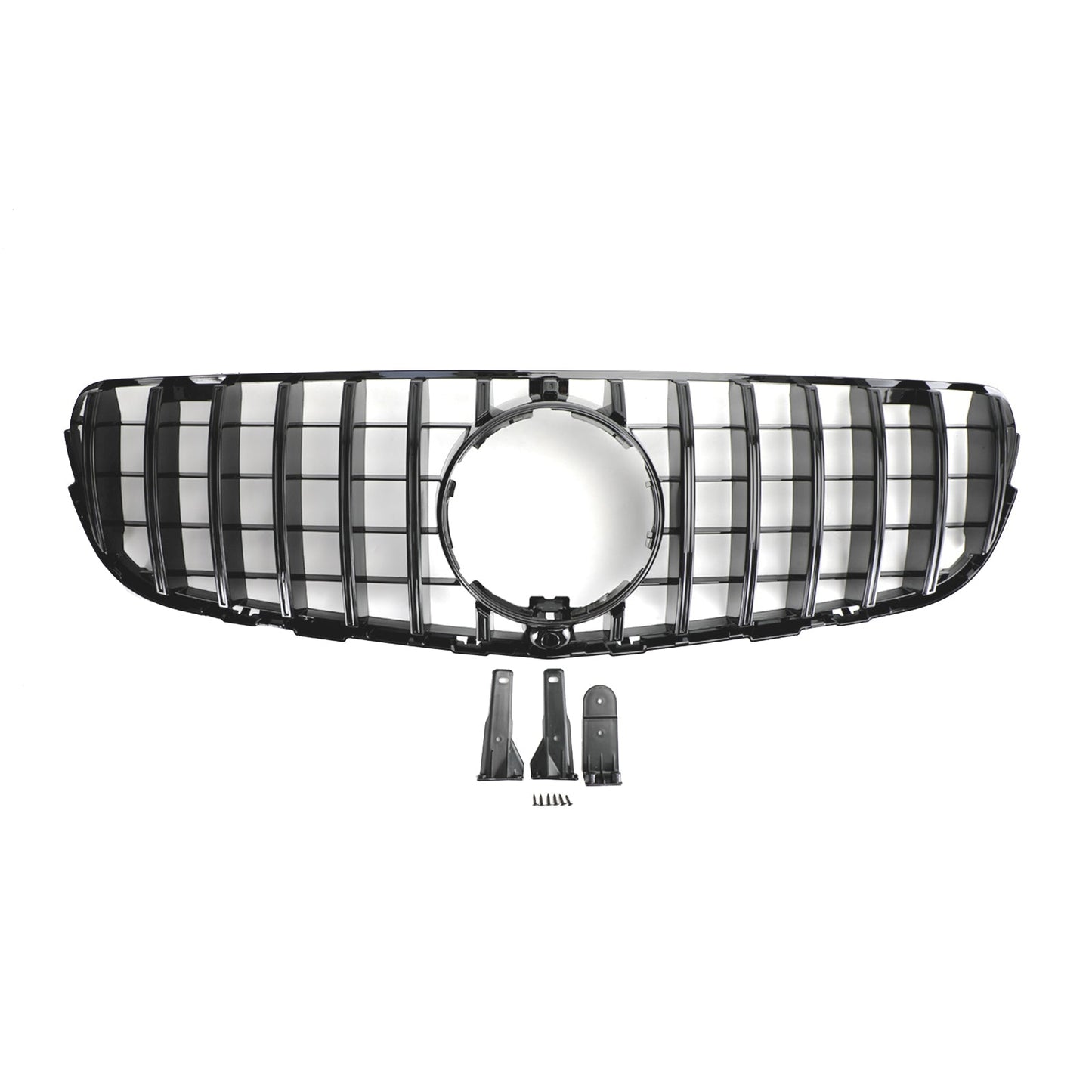 2015-2019 Benz X253 GLC-Class GLC250/300/350e/220d Mercedes Front Bumper Grille Gloss Black AMG Style Grill
