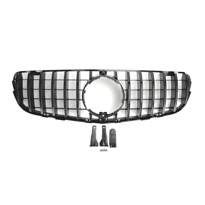 2015 2016 2017 2018 2019 Mercedes Benz GLC-Class X253 Front Grille AMG Style Bumper Black Grille With Star Emblem