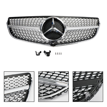 2014-2017 E-Class W207/C207 Coupe Mercedes Benz Diamond Style Front Grill Chrome Grille With Star Emblem