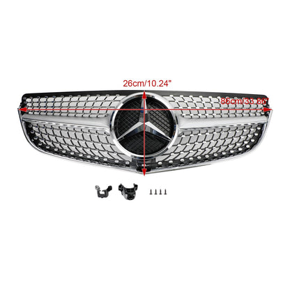 2014-2017 E-Class W207/C207 Coupe Mercedes Benz Diamond Style Front Grill Chrome Grille With Star Emblem
