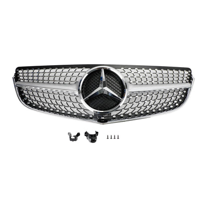 2014-2017 E-Class W207/C207 Coupe Mercedes Benz Diamond Style Front Grill Chrome Grille With Star Emblem