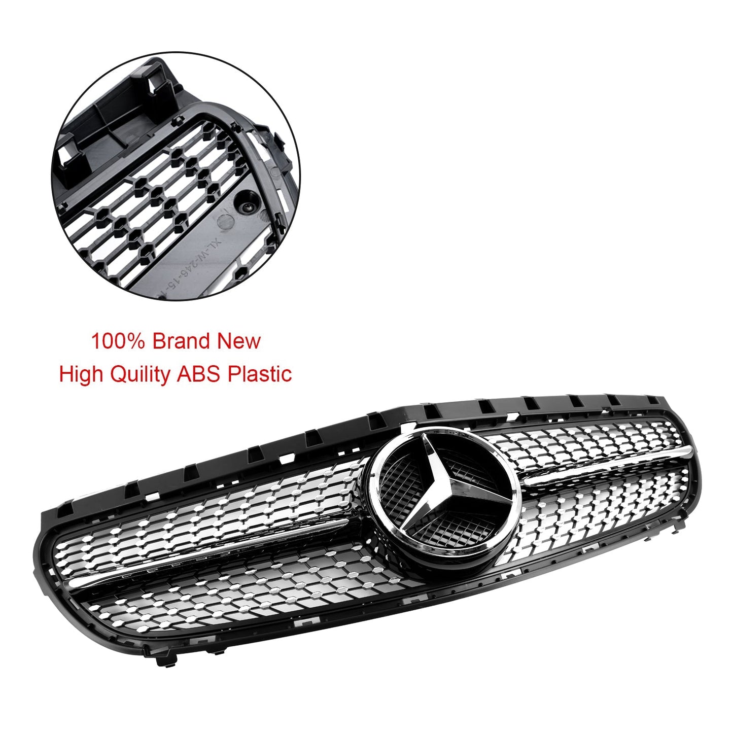 2014.11-2018 Mercedes Benz B-Class W246 B180 B200 B250 Facelift Front Bumper Grill Replacement Grille