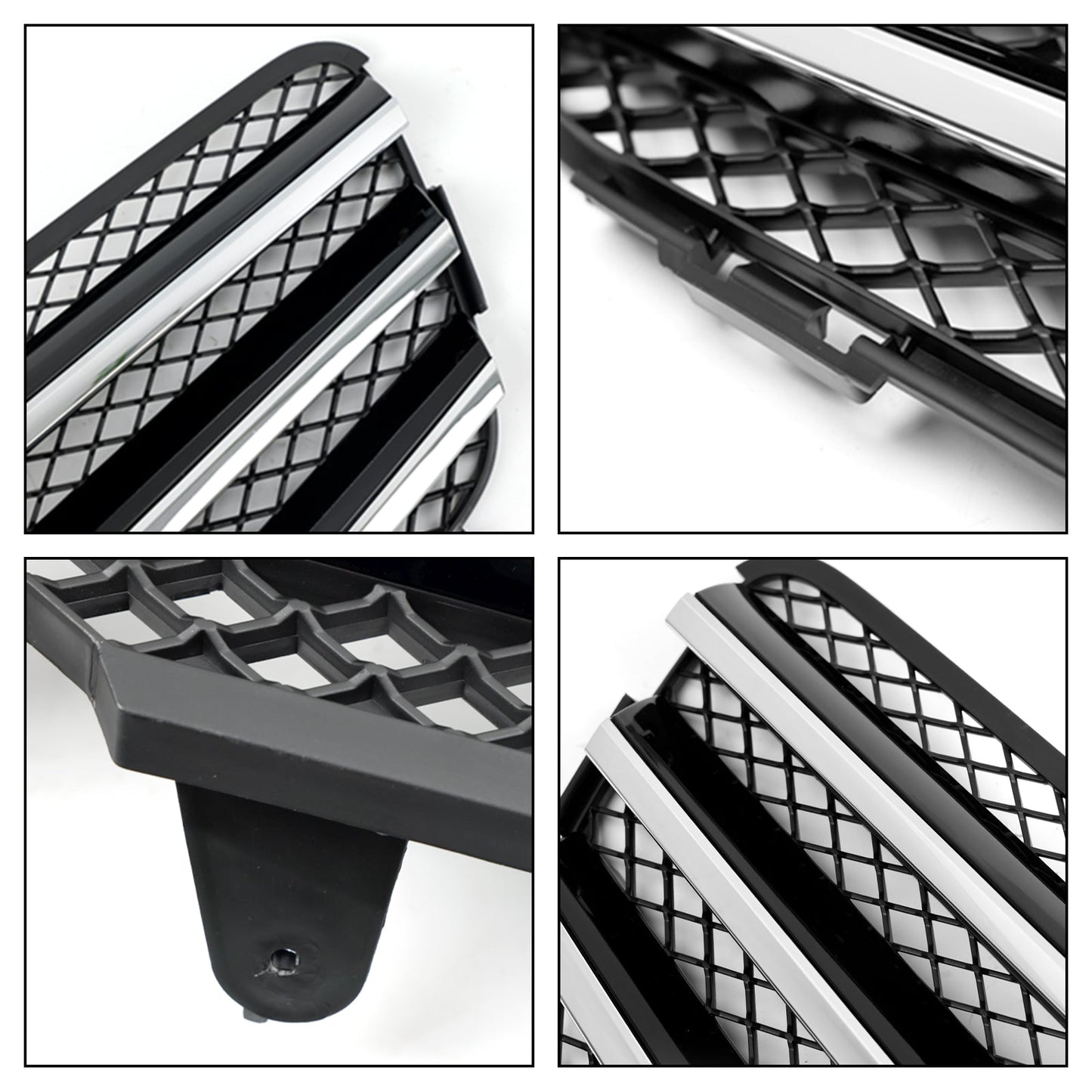 2010-2013 Mercedes-Benz R-Class W251 R300/350/500/320CDI Front Bumper Grille Chrome Black Replacement Grill