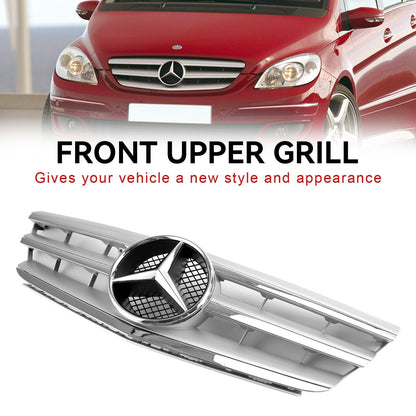 2009-2011 Mercedes-Benz B-Class W245 A160/180/200 Front Bumper Grille Chrome Gray Replacement Grill