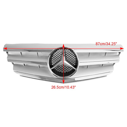 2009-2011 Mercedes-Benz B-Class W245 A160/180/200 Front Bumper Grille Chrome Gray Replacement Grill